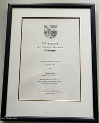 Brgerpreis des Stadtbezirksrates Ricklingen 1998